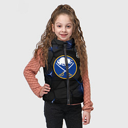 Детский жилет Баффало Сейбрз - НХЛ хоккей, цвет: 3D-черный — фото 2