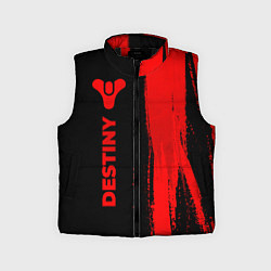 Детский жилет Destiny - red gradient по-вертикали, цвет: 3D-черный