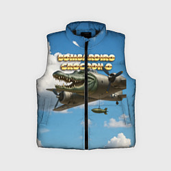 Детский жилет Bombardino Crocodillo мем, цвет: 3D-черный