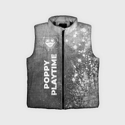 Детский жилет Poppy Playtime - grey gradient по-вертикали, цвет: 3D-черный
