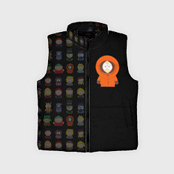 Детский жилет Южного парка Кенни, цвет: 3D-черный
