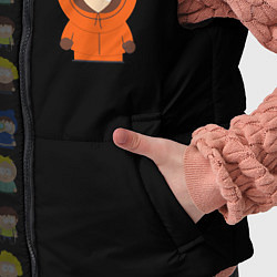 Детский жилет Южного парка Кенни, цвет: 3D-черный — фото 2