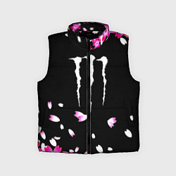Детский жилет Monster energy sakura, цвет: 3D-черный
