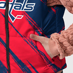 Детский жилет Вашингтон Кэпиталз - бырзги красок, цвет: 3D-черный — фото 2