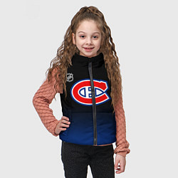 Детский жилет Монреаль Канадиенс - градиент, цвет: 3D-черный — фото 2