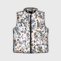 Детский жилет Земли Башни - Герои 3, цвет: 3D-черный