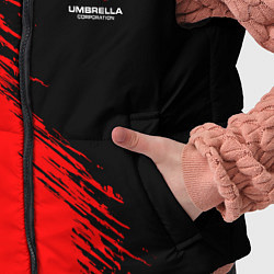 Детский жилет Umbrella Corp - red and black, цвет: 3D-черный — фото 2