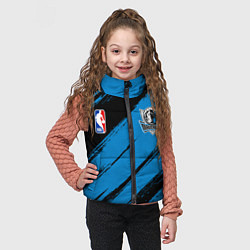 Детский жилет Даллас Маверикс - черно синий, цвет: 3D-черный — фото 2