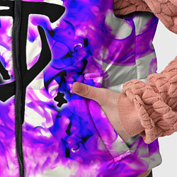 Детский жилет Doom неоновый огонь лого, цвет: 3D-черный — фото 2