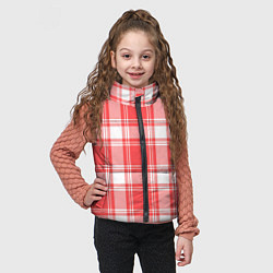 Детский жилет Checked red white, цвет: 3D-черный — фото 2