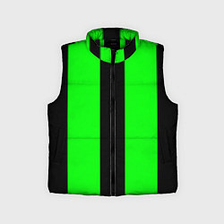 Детский жилет Color green black line, цвет: 3D-черный