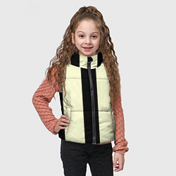 Детский жилет Color black beige line, цвет: 3D-черный — фото 2