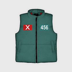 Детский жилет Игра кальмара 456, цвет: 3D-красный