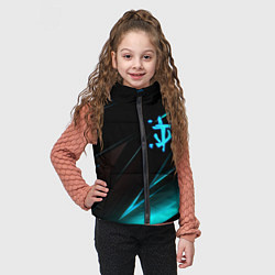 Детский жилет Doom neon stripes, цвет: 3D-черный — фото 2