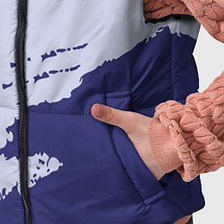 Детский жилет Сине-голубые неравномерные полосы, цвет: 3D-черный — фото 2