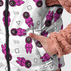 Детский жилет Персонажи корейского сериала игра в кальмара, цвет: 3D-красный — фото 2