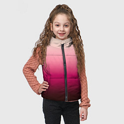 Детский жилет Градиент transcendent pink омбре, цвет: 3D-черный — фото 2
