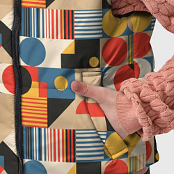 Детский жилет Ритмы Баухауса, цвет: 3D-черный — фото 2