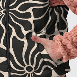 Детский жилет Цветы black pattern, цвет: 3D-черный — фото 2