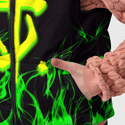 Детский жилет Doom кислотное лого, цвет: 3D-черный — фото 2