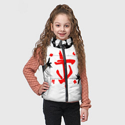 Детский жилет Doom лого камуфляж текстура, цвет: 3D-черный — фото 2