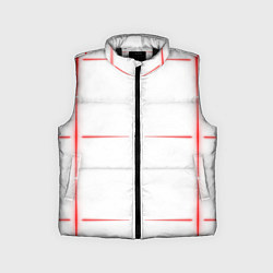 Детский жилет Color white red stripes, цвет: 3D-черный