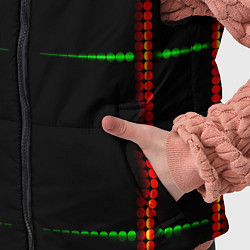 Детский жилет Color black green orange stripes, цвет: 3D-черный — фото 2