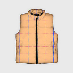 Детский жилет Color beige blue cross, цвет: 3D-черный