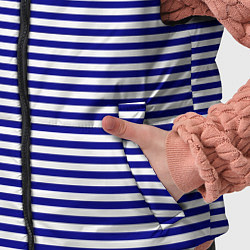 Детский жилет Тельняшка моряка, цвет: 3D-черный — фото 2