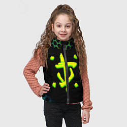 Детский жилет Doom соты кислотное лого, цвет: 3D-черный — фото 2
