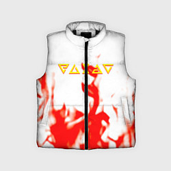 Детский жилет Ведьмак огонь лого, цвет: 3D-черный