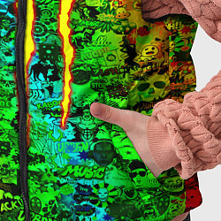 Детский жилет Монстер энерджи стикеры, цвет: 3D-черный — фото 2