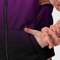 Детский жилет Purple gradient, цвет: 3D-черный — фото 2