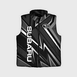 Детский жилет Subaru - черный и белый, цвет: 3D-черный
