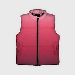 Детский жилет Градиент гранатовый, цвет: 3D-черный