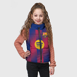 Детский жилет Левандовский, Барселона домашняя форма 2025 2026, цвет: 3D-черный — фото 2