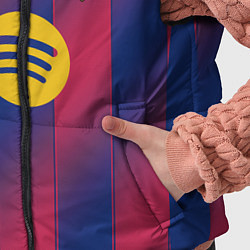 Детский жилет Левандовский, Барселона домашняя форма 2025 2026, цвет: 3D-черный — фото 2