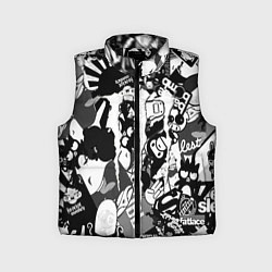 Детский жилет Monster energy black sticker, цвет: 3D-черный