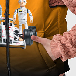 Детский жилет Механик Бендер и пилот формулы 1 Фрай, цвет: 3D-черный — фото 2