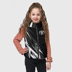 Детский жилет Toyota - монохром, цвет: 3D-черный — фото 2