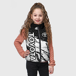 Детский жилет Toyota - черный и белый, цвет: 3D-черный — фото 2