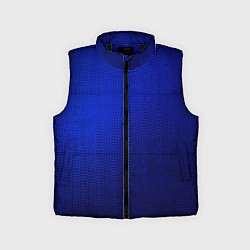 Детский жилет Синий с затемнением текстура, цвет: 3D-черный