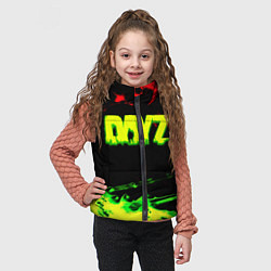 Детский жилет Dayz кислотные краски штрихи, цвет: 3D-черный — фото 2