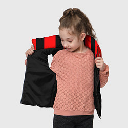 Детский жилет Color red and black, цвет: 3D-черный — фото 2