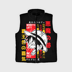 Детский жилет Ван Пис Луффи, цвет: 3D-черный