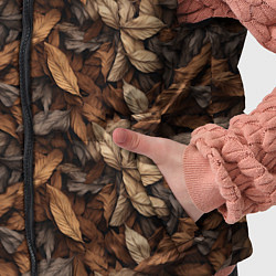 Детский жилет Камуфляж из осенних листьев, цвет: 3D-черный — фото 2