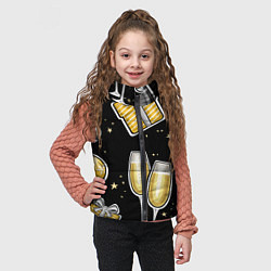 Детский жилет Новогодний вайб, цвет: 3D-черный — фото 2