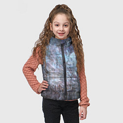 Детский жилет Абстракция - gray-blue hurricane, цвет: 3D-черный — фото 2