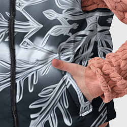 Детский жилет Снежинка на черно белое, цвет: 3D-черный — фото 2