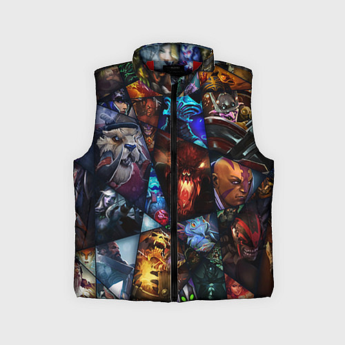 Детский жилет Dota 2: All Pick / 3D-Красный – фото 1